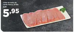 Alimerka Cinta de lomo de cerdo fresca, el kilo oferta
