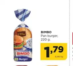 Alimerka BIMBO Pan burger, 220 g. oferta
