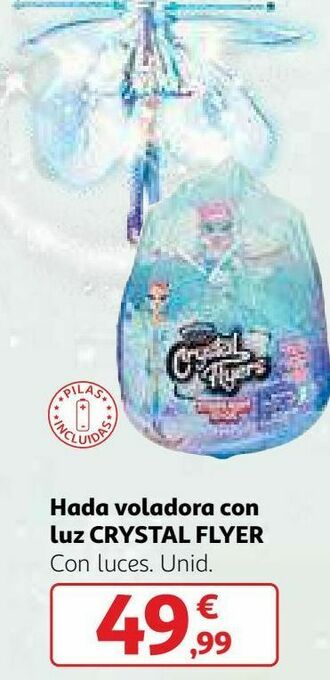 Alcampo Hada voladora con luz crystal flyer oferta