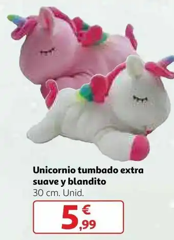 Alcampo Unicornio tumbado extra suave y blandito oferta
