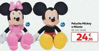 Alcampo Peluche mickey o minnie oferta