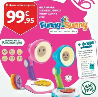 Alcampo Mi lámpara cuentacuentos funny sunny oferta