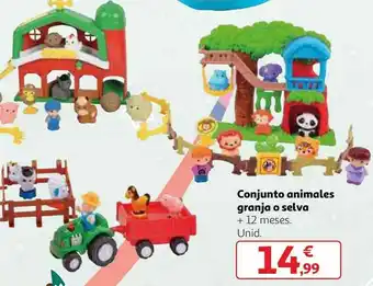 Alcampo Conjunto animales granja o selva oferta