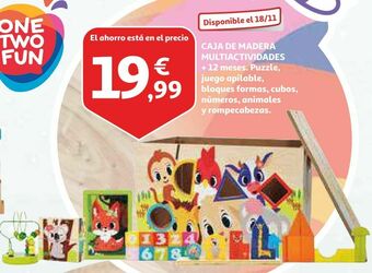 Alcampo Caja de madera multiactividades oferta