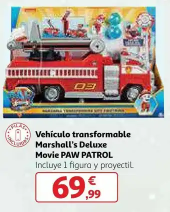 Alcampo Vehículo transformable marshall's deluxe movie paw patrol oferta