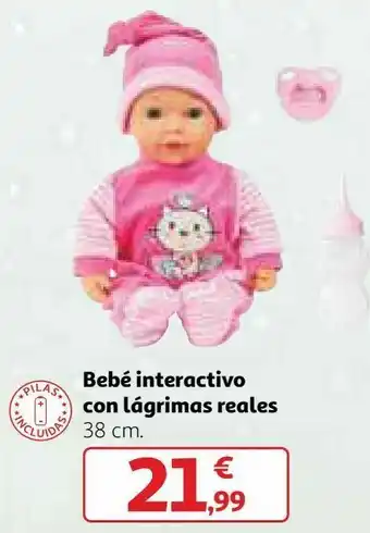 Alcampo Bebé interactivo con lágrimas reales oferta