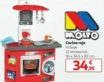 Alcampo Molto cocina roja oferta