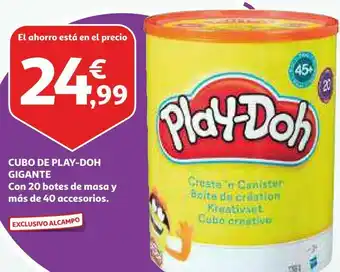 Alcampo Cubo de play-doh gigante oferta