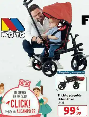 Alcampo Triciclo plegable urban trike oferta