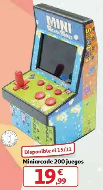 Alcampo Miniarcade 200 juegos oferta