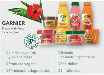 Clarel Fructis hair food garnier toda la gama oferta