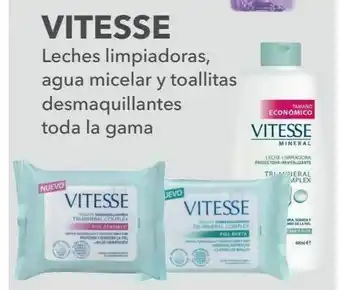 Clarel Leches limpiadoras, agua micelar y toallitas desmaquillantes vitesse oferta