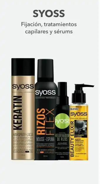 Clarel Fijación, tratamientos capilares y sérums syoss oferta
