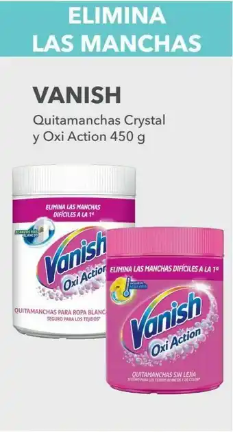 Clarel Quitamanchas crystal y oxi action 450 g vanish oferta