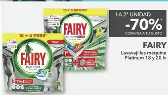 Clarel Lavavajillas máquina platinum 18 y 20 lv fairy oferta