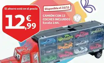 Disney Camión con 12 coches incluidos oferta