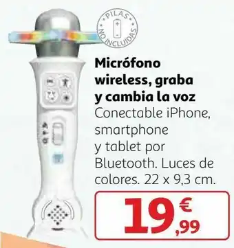 Disney Micrófono wireless, graba y cambia la voz oferta