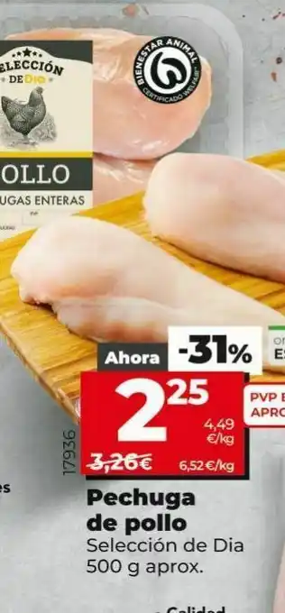 Dia Pechuga de pollo dia 500 g aprox. oferta