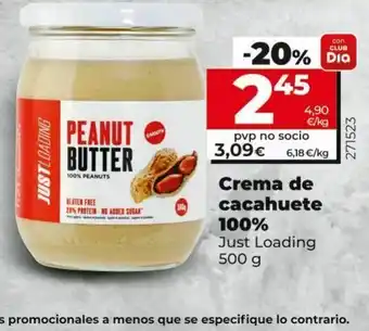 Dia Crema de cacahuete just loading 500 g oferta