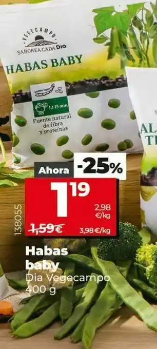Font Vella Habas baby congeladas dia oferta