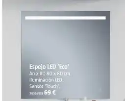 Bauhaus Espejo led 'eco' oferta