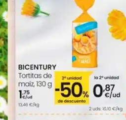 Eroski BICENTURY Tortitas de maiz oferta