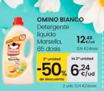 Eroski OMINO BIANCO Detergente liquido Marsella, oferta