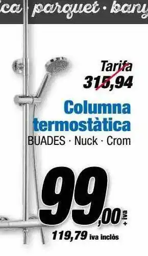 Ferrolan Columna Termostàtica oferta