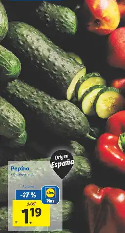 Lidl Pepino oferta