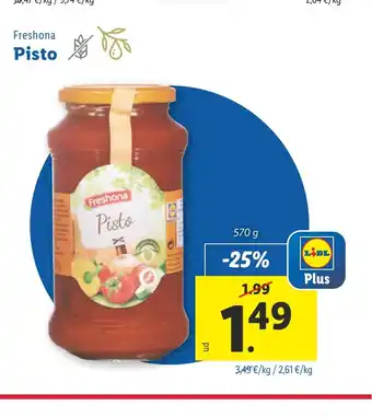 Lidl Freshona Pisto oferta