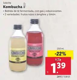 Lidl Solevita Kombucha oferta