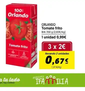 Hiper Usera ORLANDO Tomate frito oferta