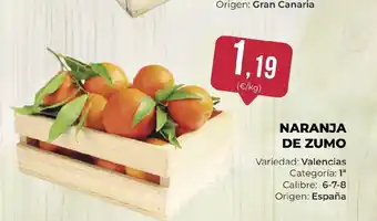 SPAR Gran Canaria NARANJA DE ZUMO oferta