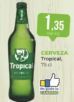 SPAR Gran Canaria CERVEZA Tropical oferta