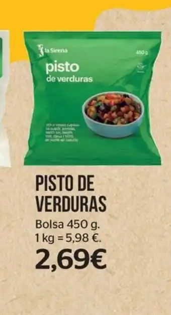 La Sirena PISTO DE VERDURAS oferta