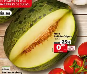 Dia Meló Pell de Gripau oferta