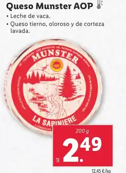 Lidl Queso Munster AOP oferta
