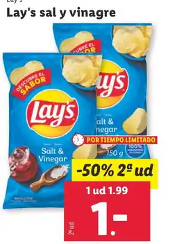Lidl Lay's Lay's sal y vinagre oferta