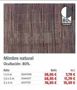 Bauhaus Mimbre natural oferta