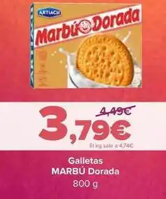 Carrefour Marbú - galletas dorada oferta