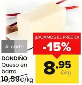 Autoservicios Familia DONDIÑO Queso en barra oferta