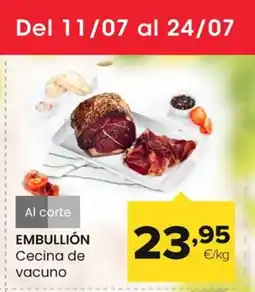 Autoservicios Familia EMBULLIÓN Cecina de vacuno oferta