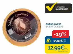 Cash Ecofamilia QUESO OVEJA SABOR QUESUS oferta