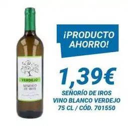 SEÑORÍO DE IROS VINO BLANCO VERDEJO 75 CL / CÓD. 701550