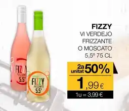 Plusfresc FIZZY VI VERDEJO FRIZZANTE O MOSCATO 5.5 75 CL oferta