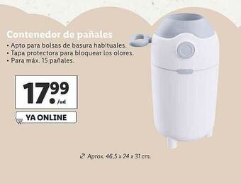 Lidl Contenedor De Pañales oferta