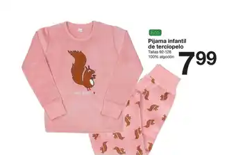 Zeeman Eco Pijama Infantil De Terciopelo oferta