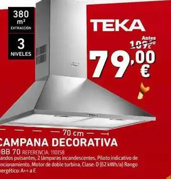 Tiendas Electrón Teka Campana Decorativa oferta