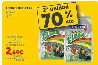Kiwoko 2a Unidad 70% Dto Lecho Vegetal Vitakraft Papel 10l oferta