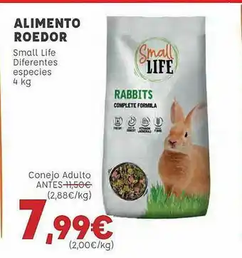 Kiwoko Alimento Roedor Small Life Diferentes Especies 4kg oferta